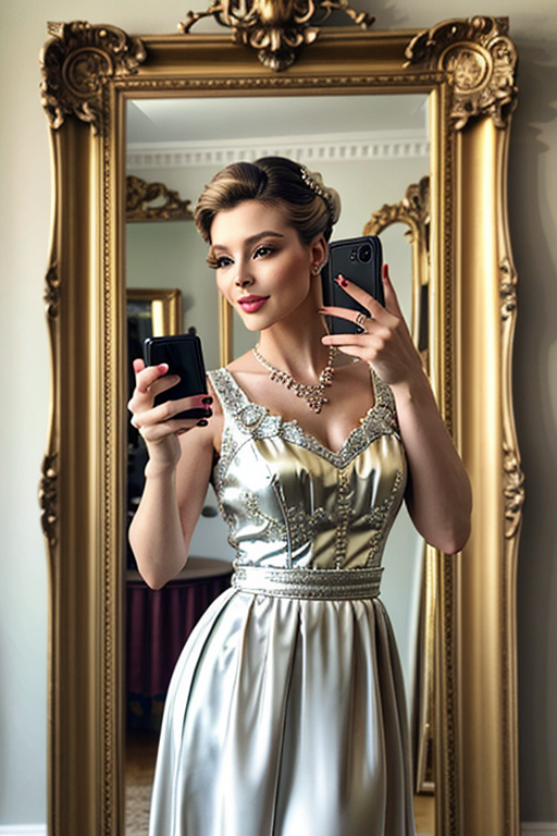 mirror photo pose girl simple